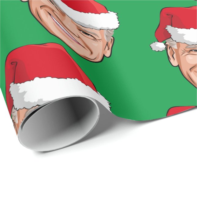Joe Biden Christmas Wrapping Paper (Roll Corner)