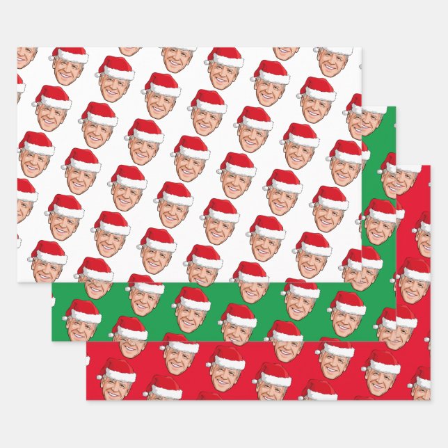Joe Biden Christmas Wrapping Paper Sheets (Set)