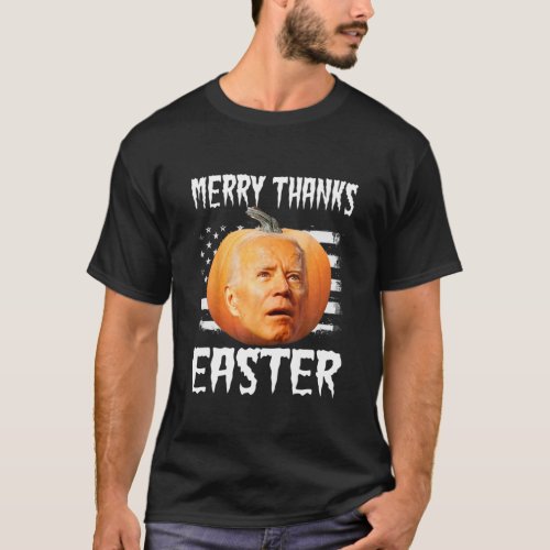 Joe Biden Confused Anti Biden Pumpkin Happy Hallow T_Shirt