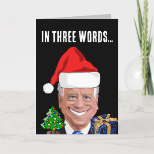 JOE BIDEN CONFUSED CHRISTMAS FUNNY CARDS