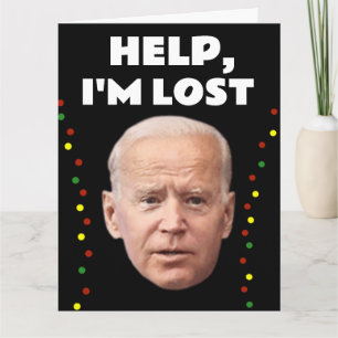 JOE BIDEN CONFUSED FUNNY CHRISTMAS CARD