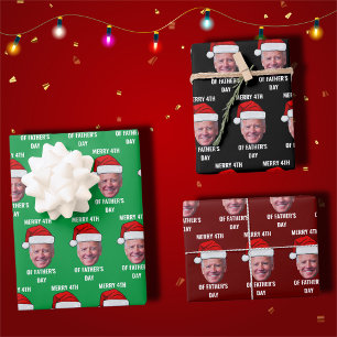 Joe Biden Confused Patriotic Merry Christmas Wrapping Paper Sheets