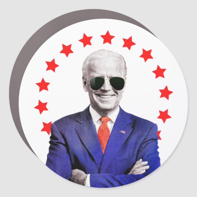JOE BIDEN DARK SUNGLASSES PRESIDENT 2020 CAR MAGNET (Front)