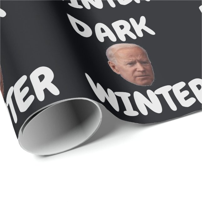 JOE BIDEN DARK WINTER CHRISTMAS WRAPPING PAPER (Roll Corner)