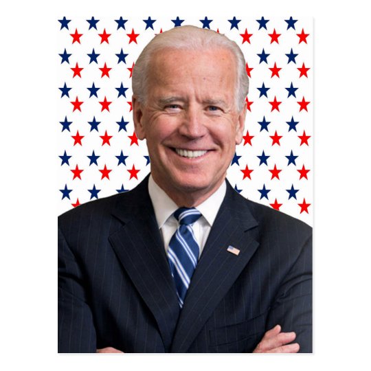 Joe Biden Democrat President 2020 Red Blue Stars Postcard | Zazzle.com