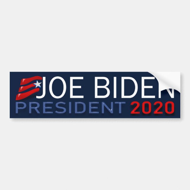 Joe Biden Democratic President 2020 Election Bumper Sticker (Front)