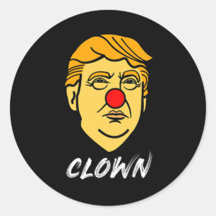 Joe Biden Donald Trump Clown Circus Classic Round Sticker
