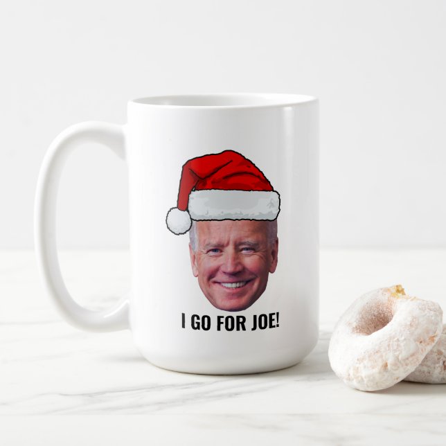 Joe Biden Face Coffee Mug (With Donut)