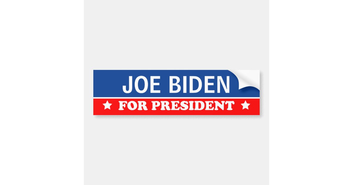 Joe Biden For President 2016 Bumper Sticker Zazzle Com