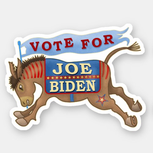 Joe Biden for President 2020 Democrat Donkey Sticker