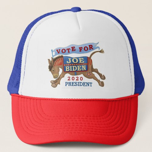 Joe Biden for President 2020 Democrat Donkey Trucker Hat