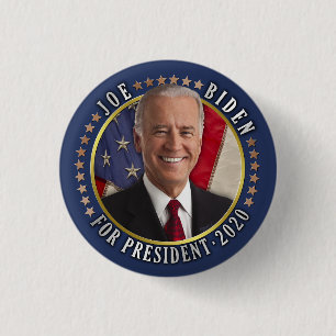 Joe Biden for President 2020 Democrat Photo Button