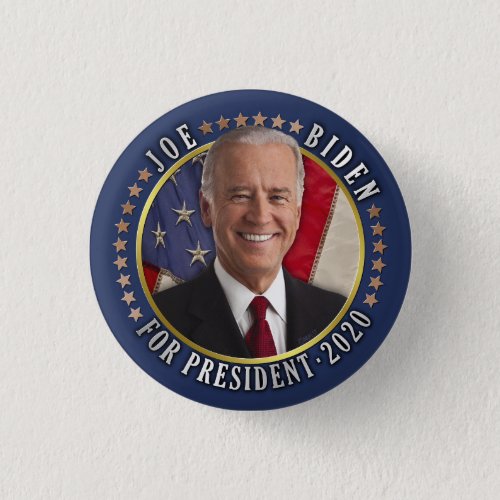 Joe Biden for President 2020 Democrat Photo Button