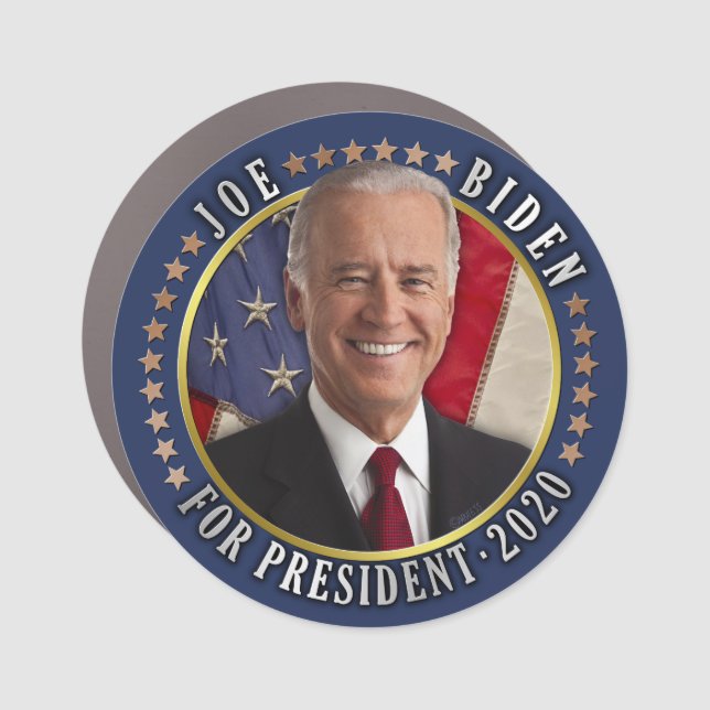 Joe Biden for President 2020 Democrat Photo Car Magnet (Front)