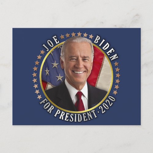 Joe Biden for President 2020 Democrat Photo Postcard