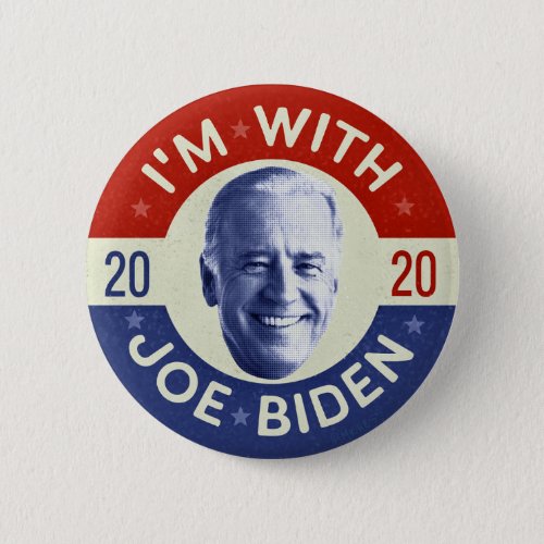 Joe Biden for President 2020 Democrat Photo Retro Button