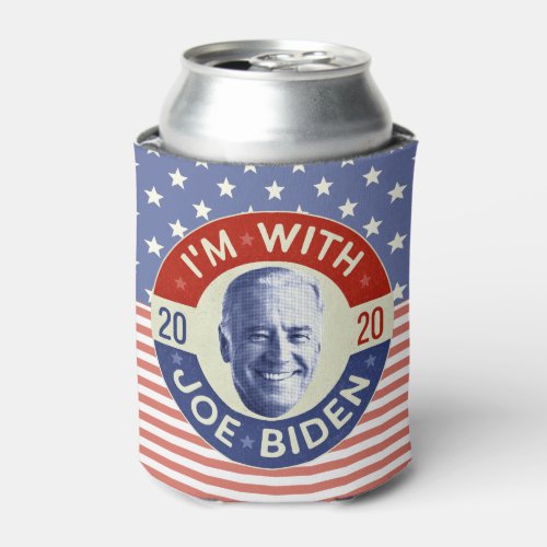 Joe Biden for President 2020 Democrat Photo Retro Can Cooler