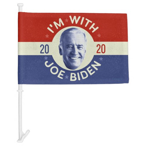 Joe Biden for President 2020 Democrat Photo Retro Car Flag