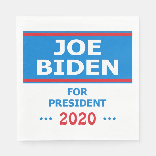 Joe Biden for President 2020 Paper Napkins (Front)