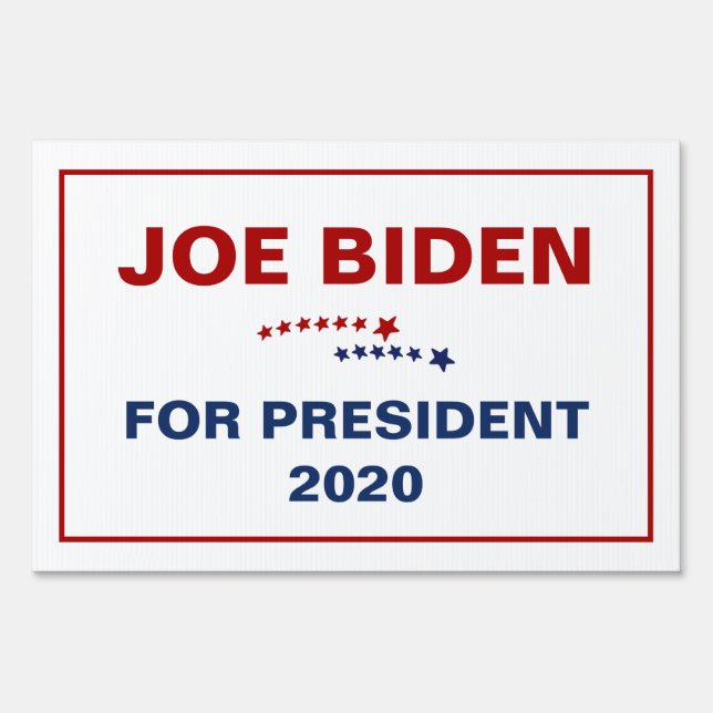 Joe Biden for president 2020 Sign (Front)