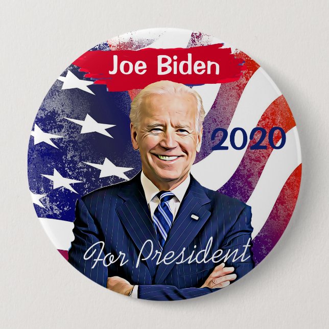 Joe Biden for President 2020 US Election Button (Front)