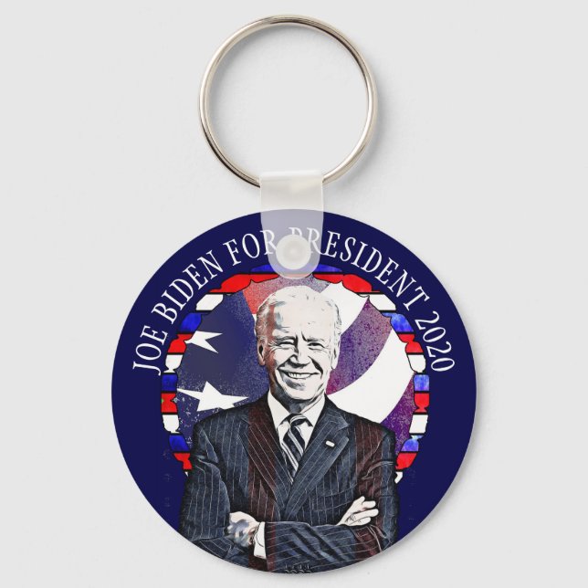 Joe Biden for President 2020 US Election Keychain (Front)