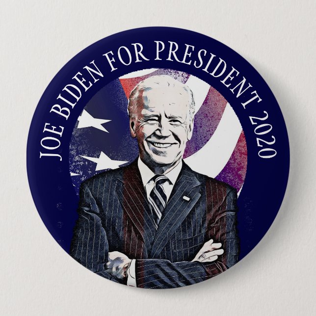 Joe Biden for President 2020 US Election Rally Button (Front)