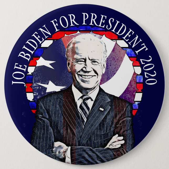 Joe Biden for President 2020 US Election Rally Button (Front)