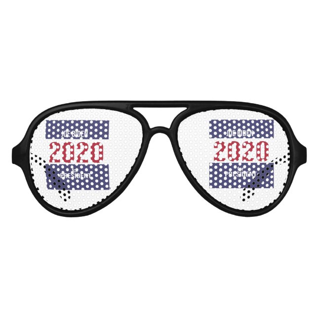 Joe Biden For President 2020 USA Election Aviator Sunglasses (Front)