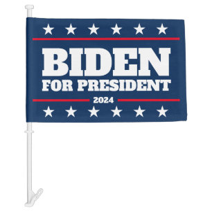 Joe Biden for president 2024 election democrat Car Flag