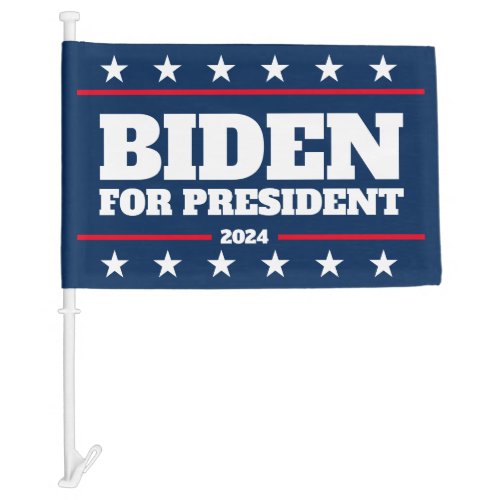 Joe Biden for president 2024 election democrat Car Flag
