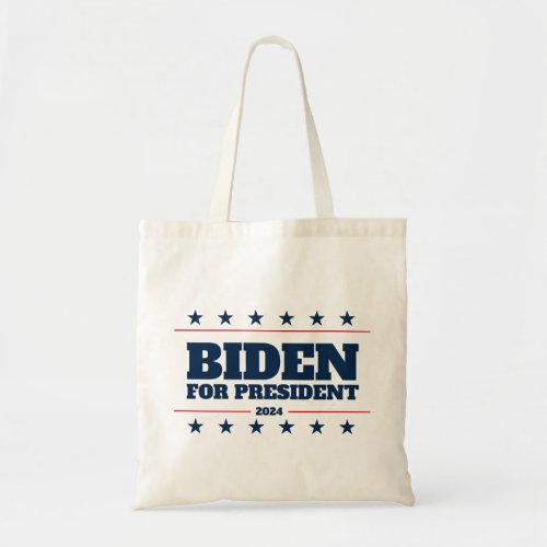 Joe Biden for president 2024 election democrat Tote Bag