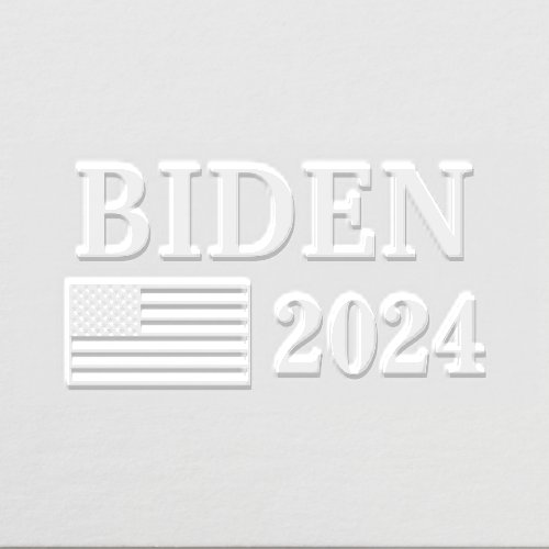 Joe Biden for President 2024 Election USA Flag 6 Embosser