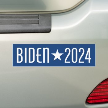 Joe Biden For President 2024 - Modern Star Bumper Sticker by theNextElection at Zazzle