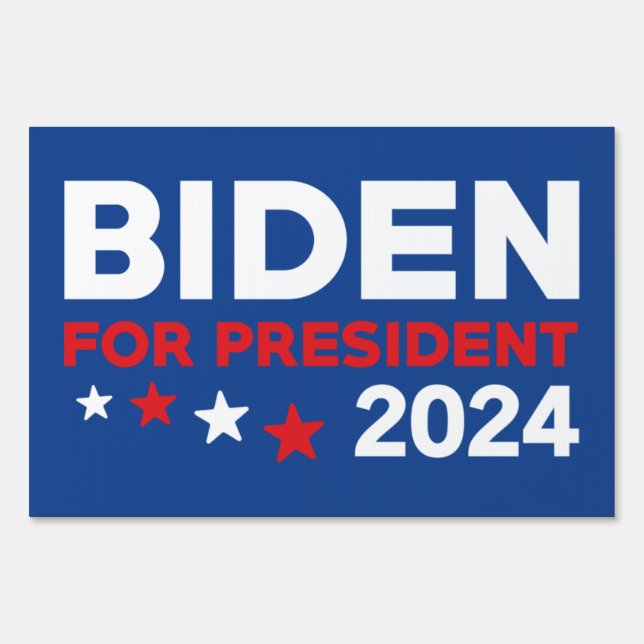 Joe Biden For President 2024 Sign (Back)