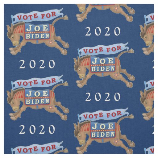 Joe Biden for President Democrat Donkey 2020 Fabric