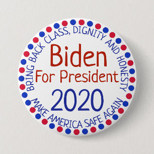 Joe Biden for President Election 2020 Button