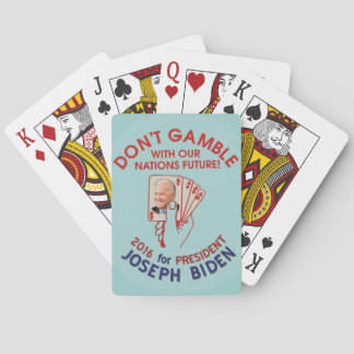 Joe Biden for President in 2016 Poker Cards