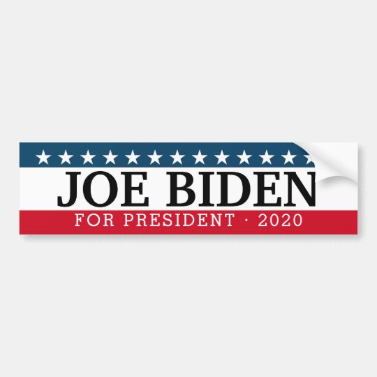 Joe Biden for President - Traditional Design 2020 Bumper Sticker ...