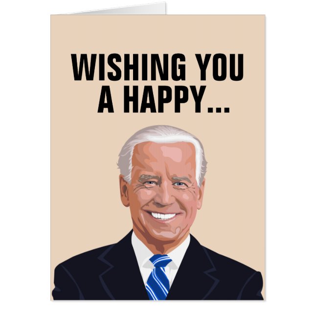 JOE BIDEN FUNNY BIG GIANT BIRTHDAY CARD (Front)