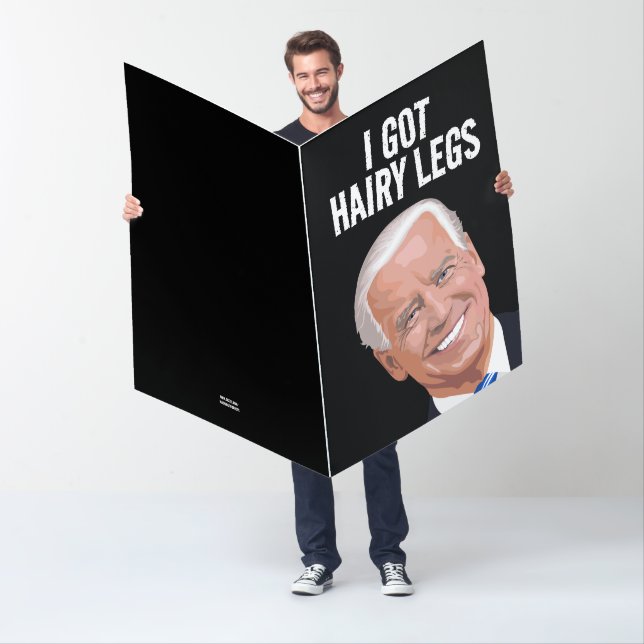 JOE BIDEN FUNNY BIRTHDAY BIGGEST GREETING CARD (In Situ)