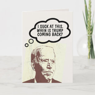 JOE BIDEN FUNNY BIRTHDAY TRUMP CARDS