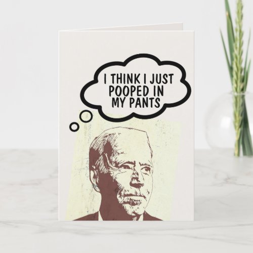 JOE BIDEN FUNNY POOP BIRTHDAY CARDS