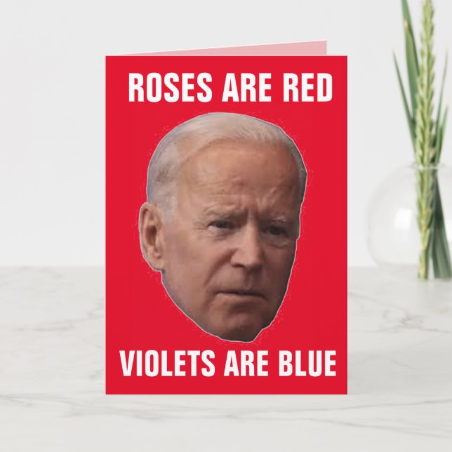 JOE BIDEN funny VALENTINE'S DAY CARDS (Front)
