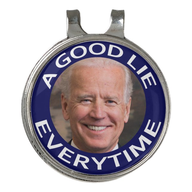 Joe Biden Good Lie Golf Hat Clip (Front)