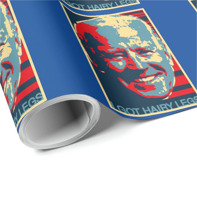 JOE BIDEN HAIRY LEGS OBAMAIZED WRAPPING PAPER (Roll Corner)
