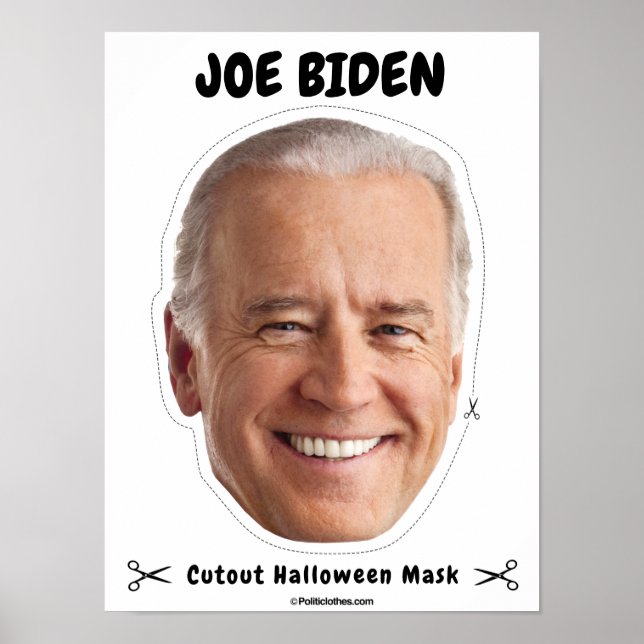 Joe Biden Halloween Mask Poster (Front)