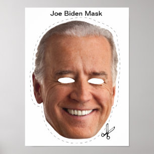 Joe Biden Halloween Mask Poster
