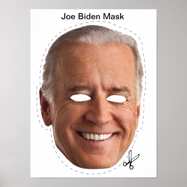 Joe Biden Halloween Mask Poster (Front)