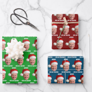 Joe Biden Happy 4th Of Easter Christmas Wrapping Paper Sheets